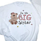 I am the Sister Teddy Bear Personalized Youth Sweatshirt